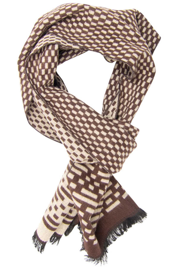 DIBI Brown Code Scarf