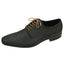 DIBI Burgundy/Gold Striped Dress Shoelaces w/ Gold Aglets