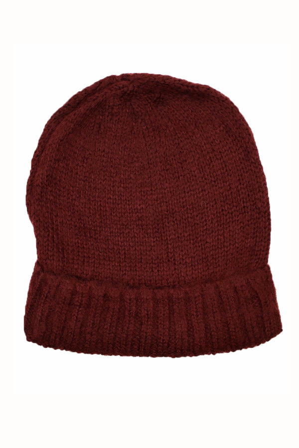 DIBI Burgundy Knit Beanie