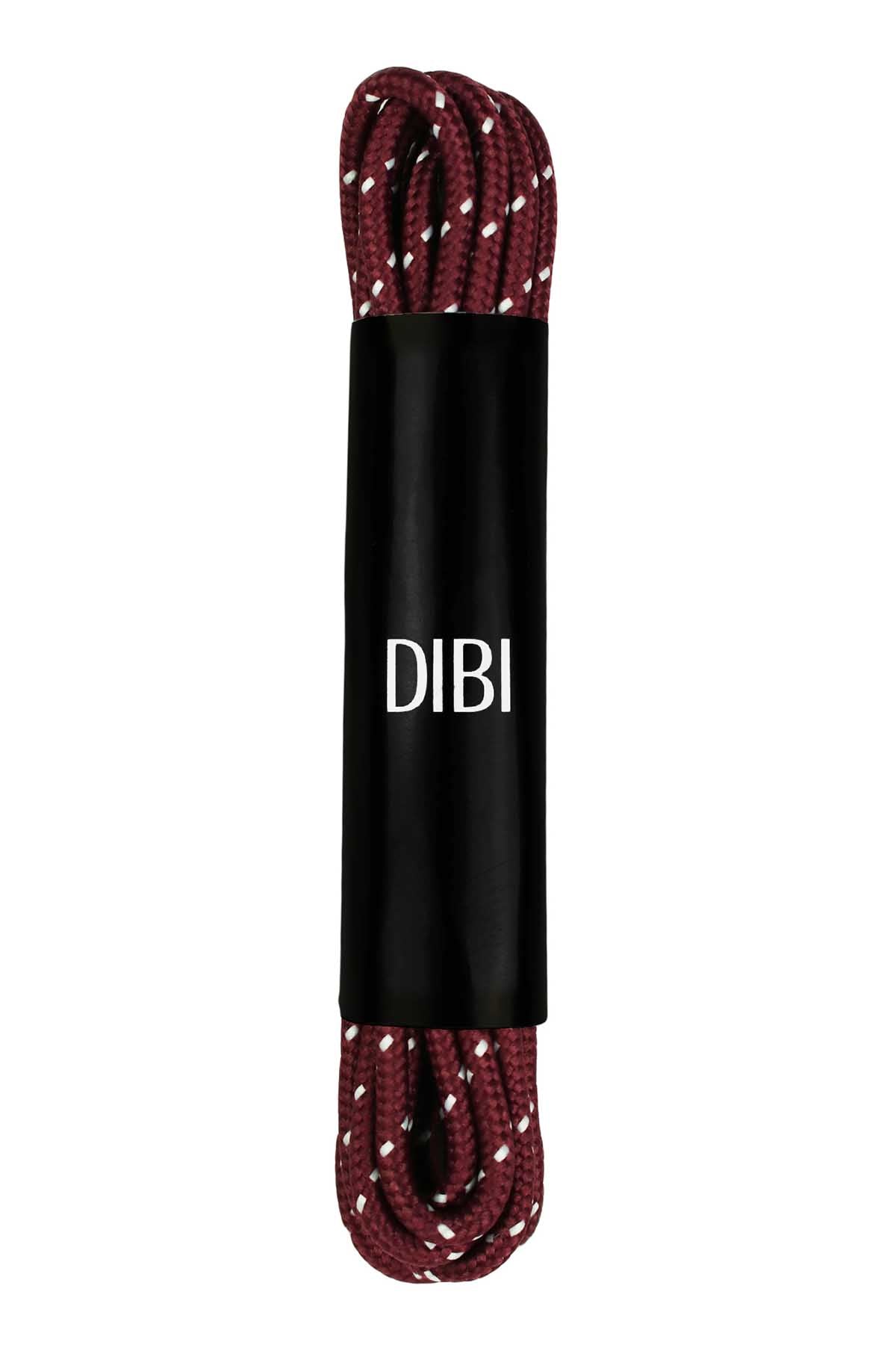 DIBI Burgundy Polkadot Dress Shoelaces w/ Gold Aglets