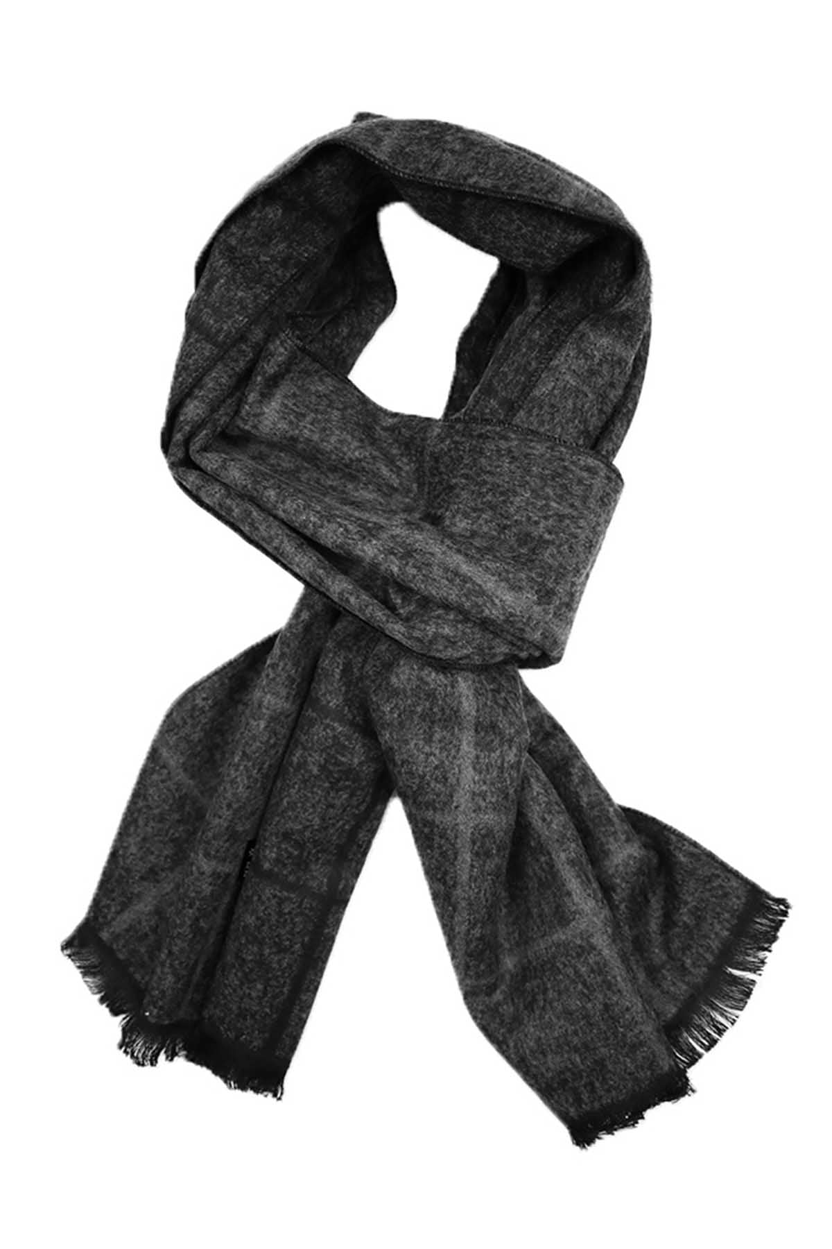 DIBI Charcoal Heather Plaid Scarf