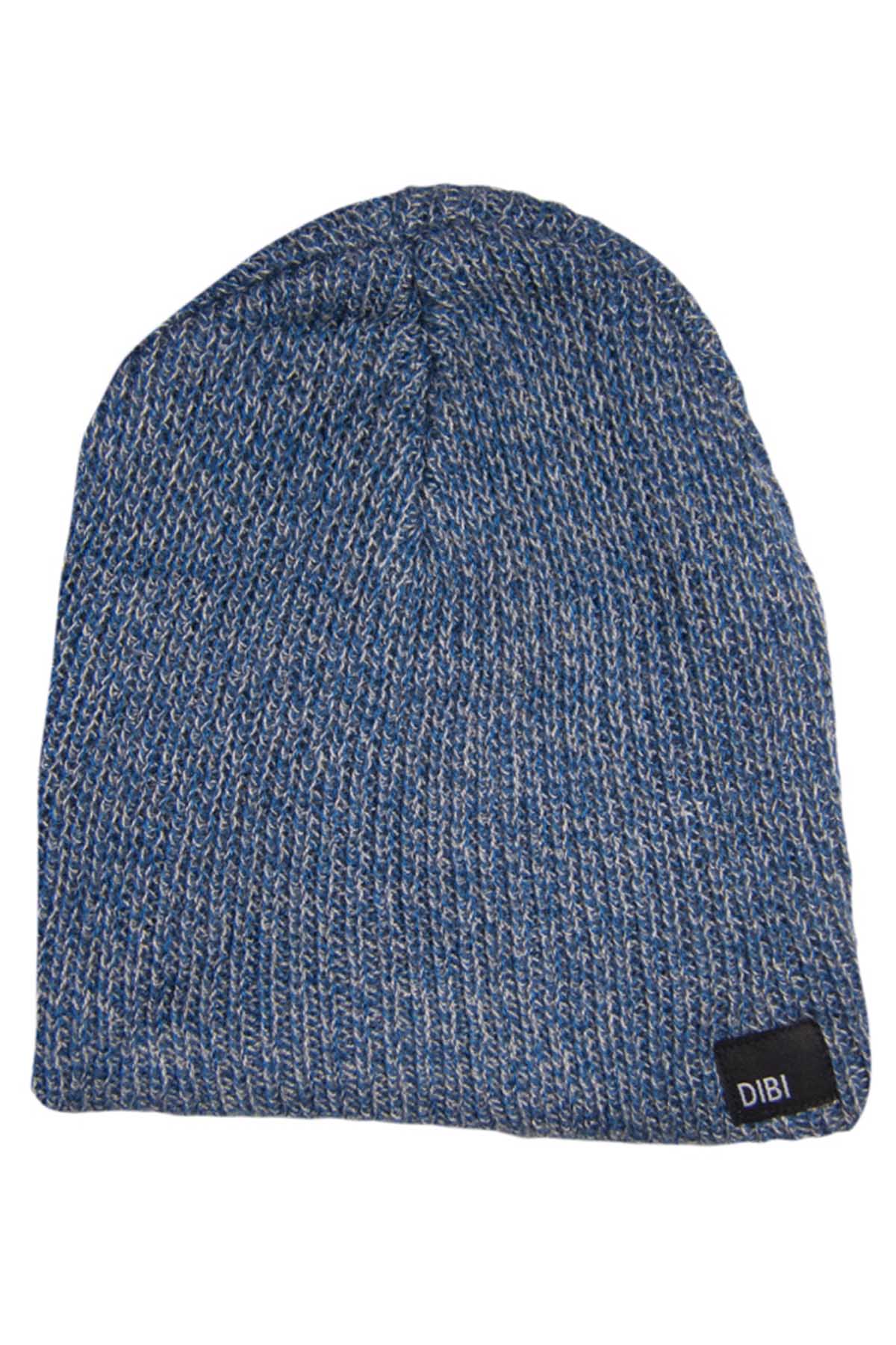 DIBI Navy & Charcoal Beanie Slouchy Beanie