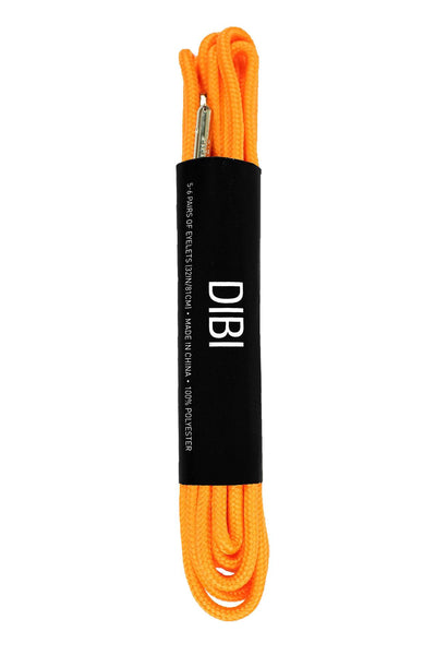 DIBI Orange Dress Shoelaces w/ Silver Aglets