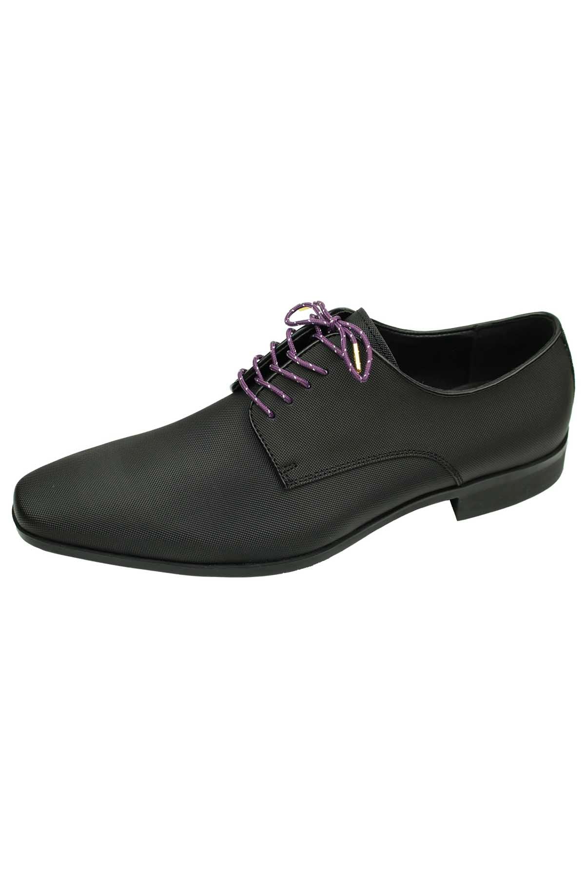 DIBI Plum Polkadot Dress Shoelaces w/ Gold Aglets