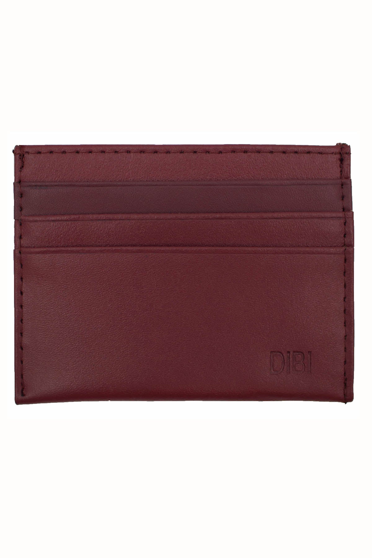 DIBI Plum Slim Leather Wallet