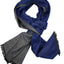 DIBI Solid Blue & Grey Scarf