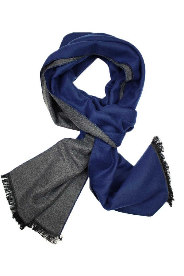DIBI Solid Blue & Grey Scarf