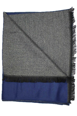DIBI Solid Blue & Grey Scarf thumbnail 2
