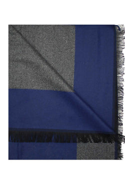 DIBI Solid Navy & Grey Trim Scarf thumbnail 2