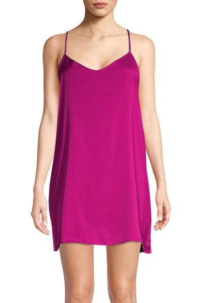 DKNY Berry Crepe De Chine Racerback Chemise