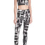 DKNY Black Combo Escape Printed Low Impact Racerback Sports Bra