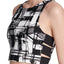 DKNY Black Combo Escape Printed Low Impact Racerback Sports Bra
