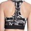 DKNY Black Combo Escape Printed Low Impact Racerback Sports Bra