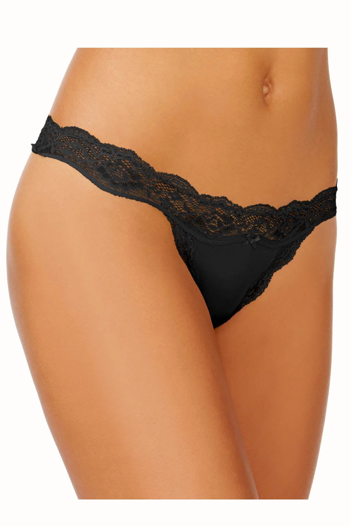 DKNY Black Downtown Cotton G-String