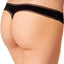 DKNY Black Litewear Low Rise Mesh Trim Thong