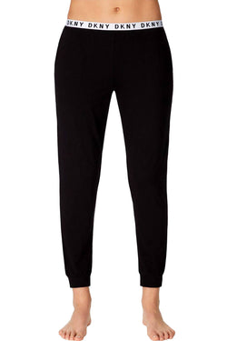 DKNY Black Logo-Waist Knit Jogger Lounge Pant thumbnail 2