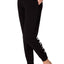 DKNY Black Logo-Waist Knit Jogger Lounge Pant