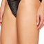 DKNY Black Modern Lace Sheer String Bikini Brief
