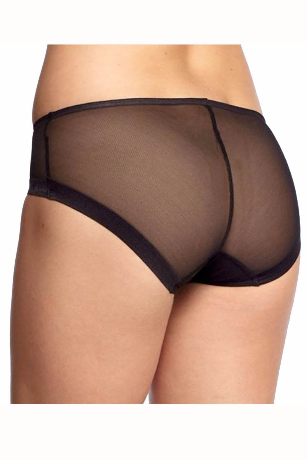 DKNY Black Modern Lights Mesh Hipster Brief