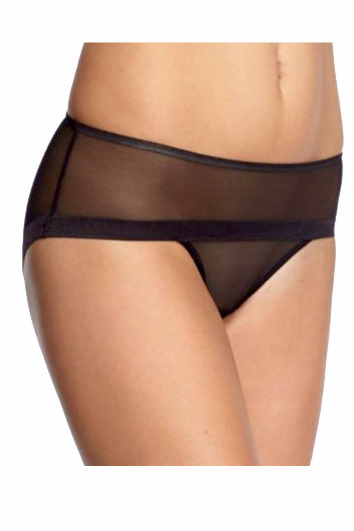 DKNY Black Modern Lights Mesh Hipster Brief
