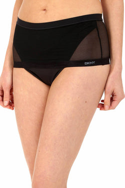 DKNY Black Modern-Lights Sheer Shaping Thong thumbnail 2