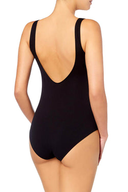 DKNY Black Seamless Litewear Scoopback Bodysuit thumbnail 4