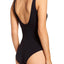 DKNY Black Seamless Litewear Scoopback Bodysuit