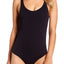 DKNY Black Seamless Litewear Scoopback Bodysuit