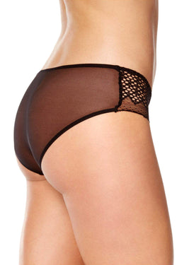 DKNY Black Sheer Lace Hipster thumbnail 2