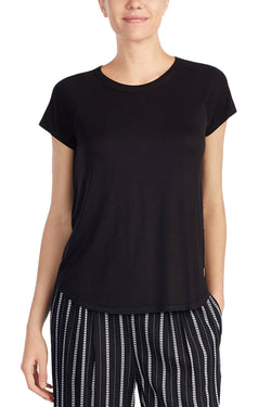 DKNY Black Solid Lounge Tee thumbnail 1