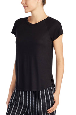 DKNY Black Solid Lounge Tee thumbnail 2
