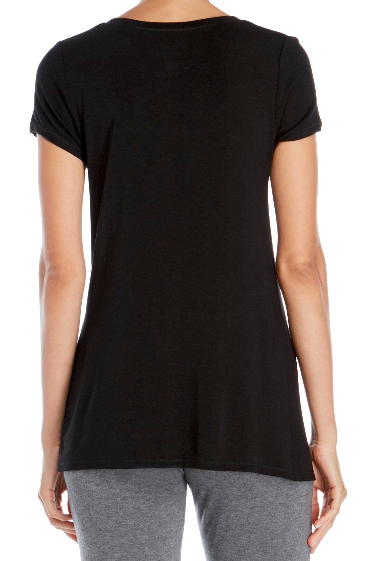 DKNY Black Urban-Essentials Short-Sleeve Lounge Tee