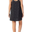 DKNY Black/White Allover Print Read My Lips Satin Chemise