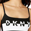 DKNY Black/White Logo Scoop Wirefree Bralette