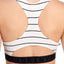 DKNY Black & White Poplin LiteWear Seamless Ribbed Crop-Top/Bralette