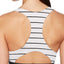 DKNY Black & White Poplin LiteWear Seamless Ribbed Crop-Top/Bralette