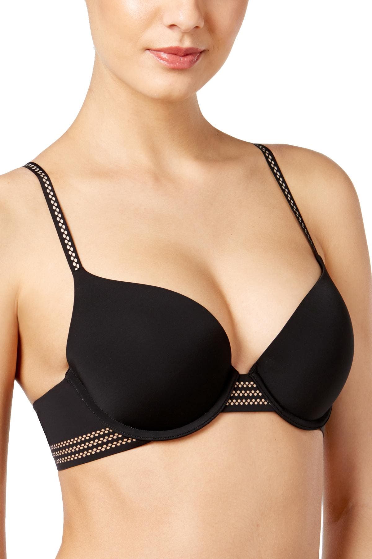 DKNY BlackLight Glow Fusion Skyline Essential Microfiber Custom-Lift Bra