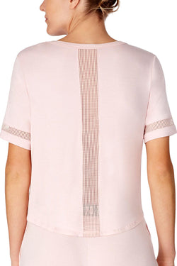 DKNY Blush Logo Mesh Detail Lounge Top thumbnail 2