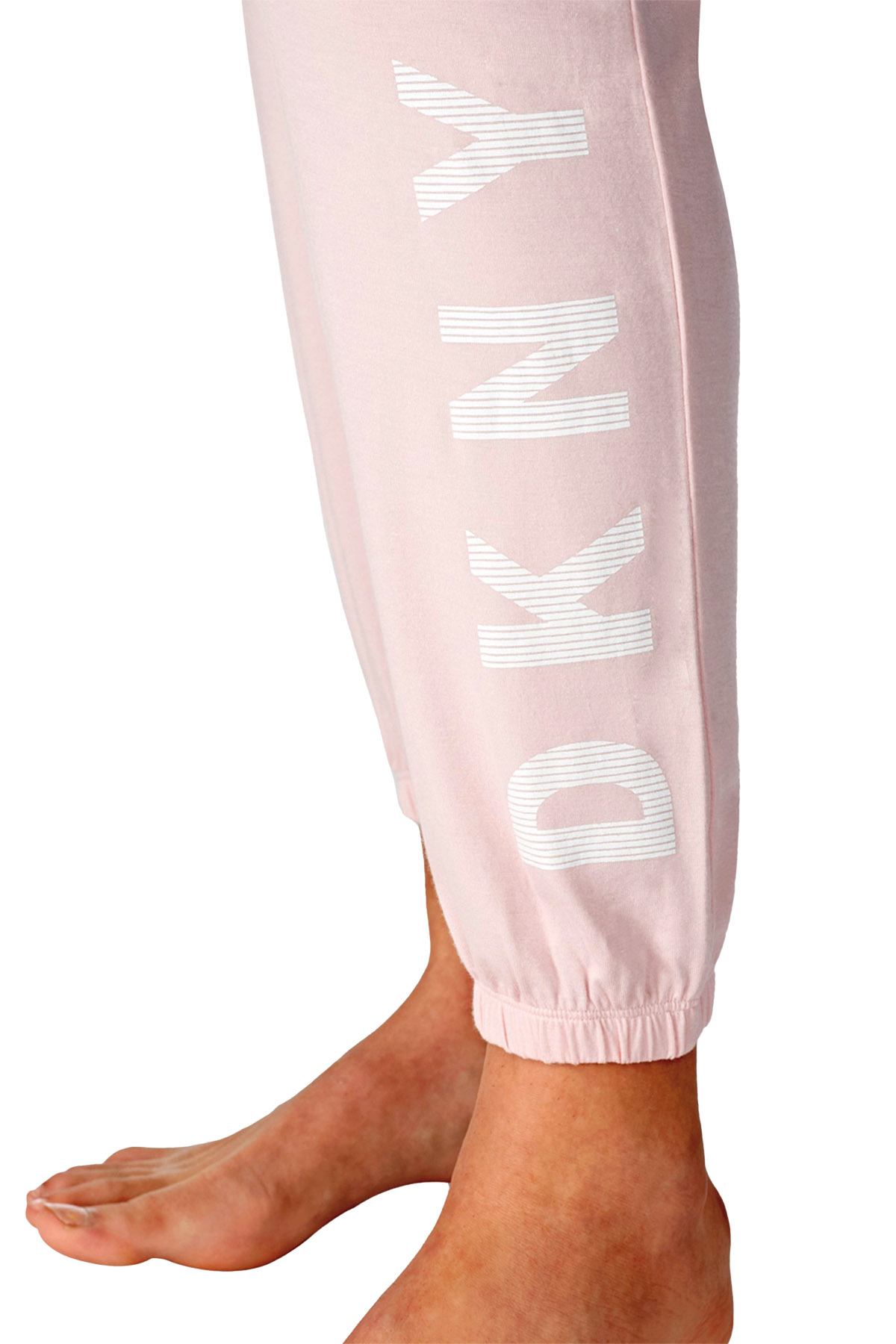DKNY Blush Logo Tuxedo Stripe Jogger Pant