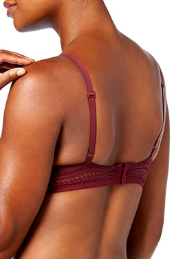 DKNY Bordeaux Lace-Trim Balconette Bra thumbnail 2