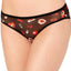 DKNY Brush Heart Printed Logo Mesh Bikini Brief