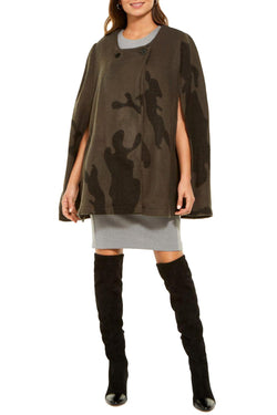 DKNY Camo Double Breasted Cape thumbnail 2