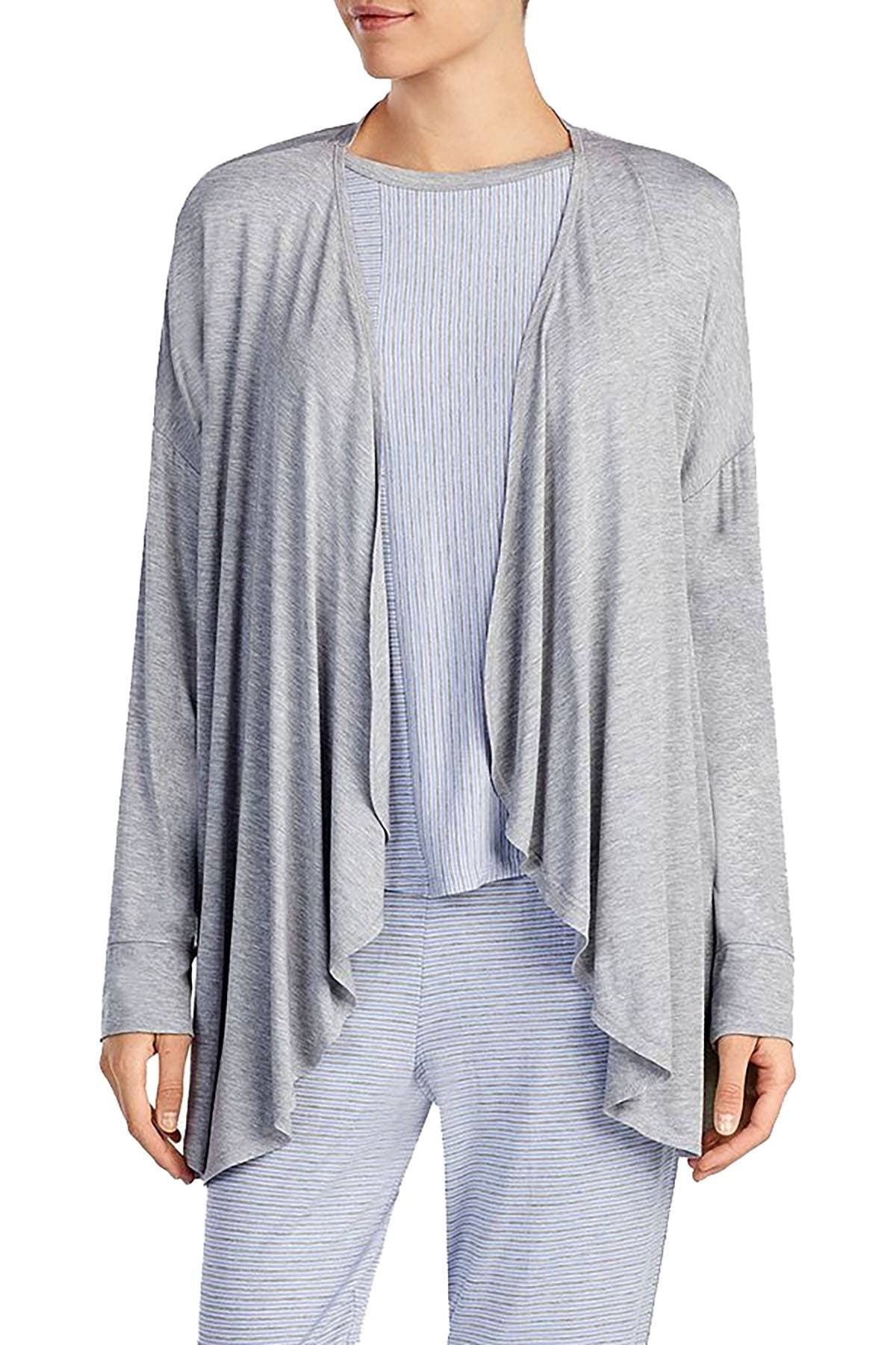 DKNY Cozy Wrap Bed Jacket in Medium Gray