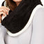 DKNY Cream Fleece Lined Knit Infinity Scarf