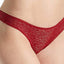 DKNY Garnet-Red Modern-Lace Satin-Trim Thong