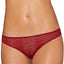 DKNY Garnet-Red Modern-Lace Satin-Trim Thong