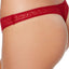 DKNY Garnet-Red Modern-Lace Satin-Trim Thong