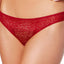 DKNY Garnet-Red Modern-Lace Satin-Trim Thong
