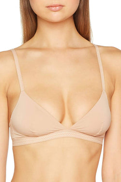 DKNY Glowlight/Nude Fusion Skyline Dotted-Trim Essential Microfiber Bralette thumbnail 4