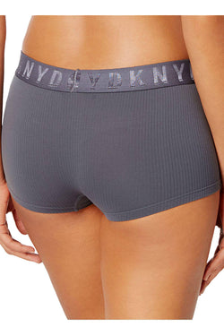 DKNY Graphite Seamless Ribbed Litewear Boyshort Hipster thumbnail 2